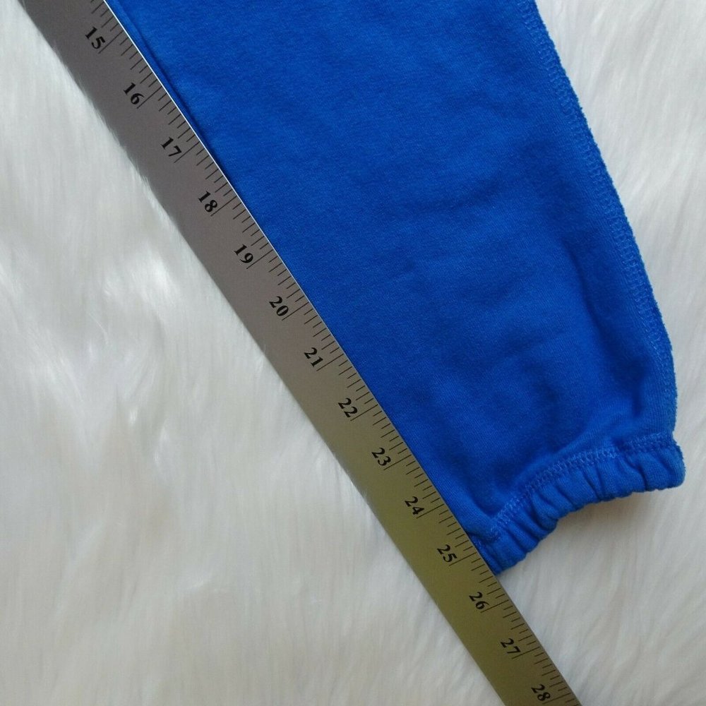 💰3/$25 Abercrombie Kids Jogger Sweat Pants Drawstring Logo Blue Comfy M - Picture 12 of 12